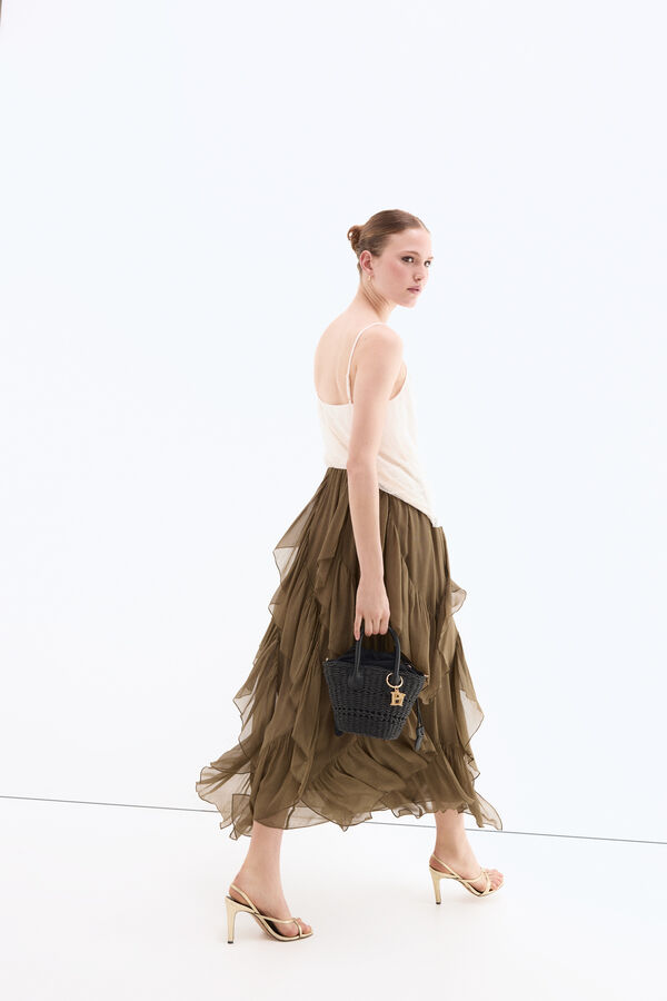 Pedro del Hierro Double vest top Brown