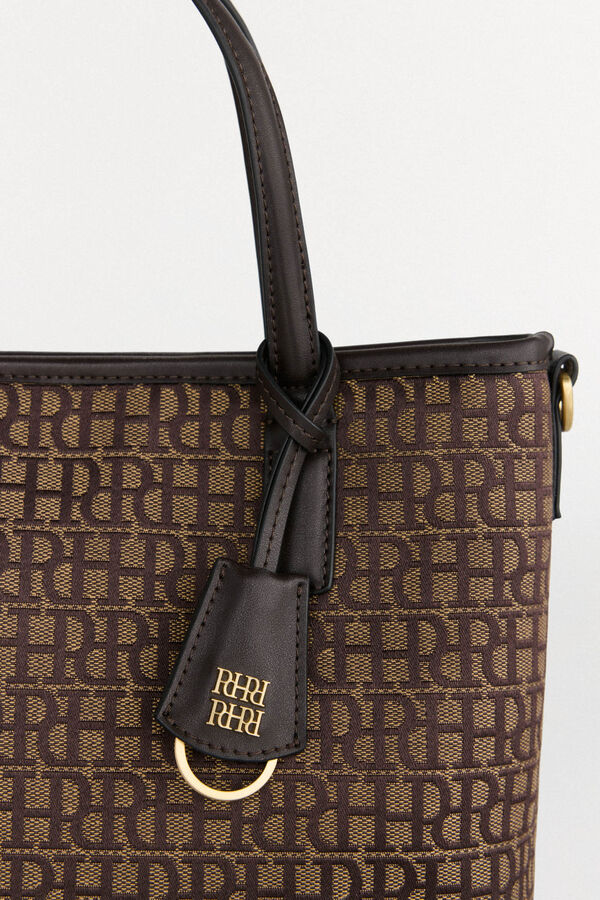 Pedro del Hierro Mala tote em jacquard Marrom