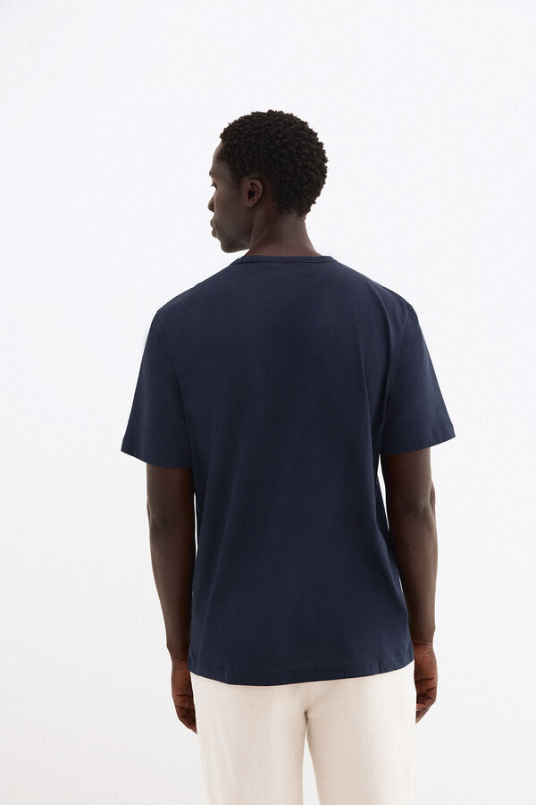 Pedro del Hierro Logo T-shirt Blue