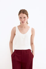 Pedro del Hierro V-neck vest top White