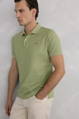 Pedro del Hierro Basic piqué polo shirt Green
