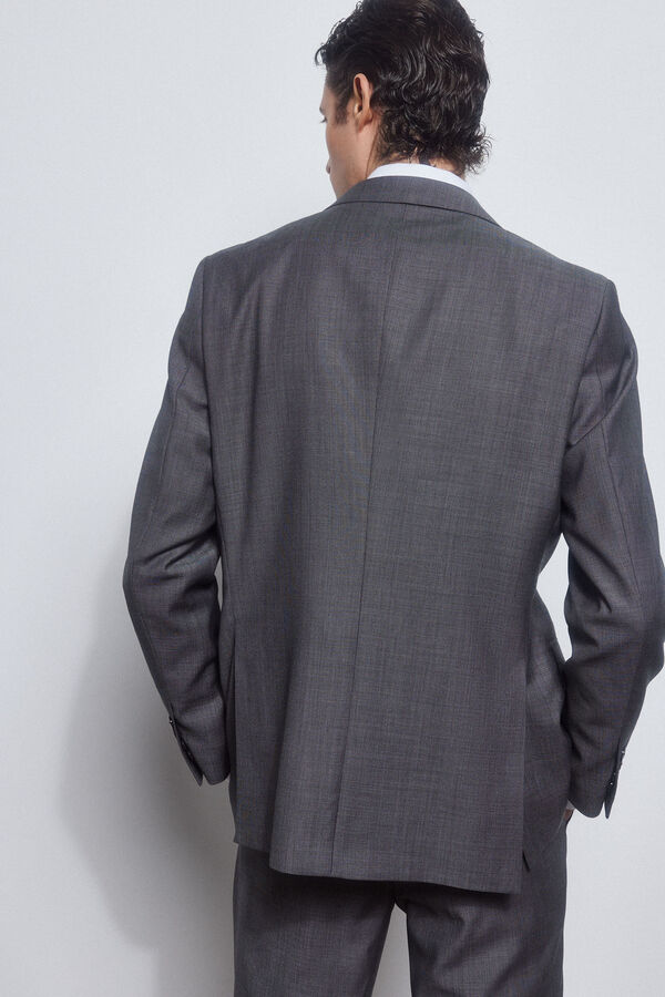 Pedro del Hierro Grey slim fit bi-stretch blazer Grey