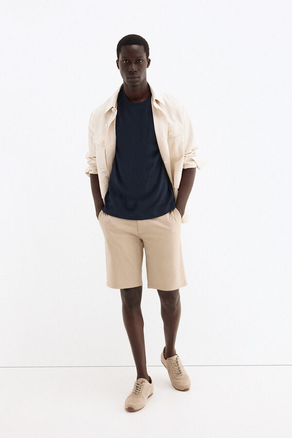 Pedro del Hierro Plain T-shirt Blue