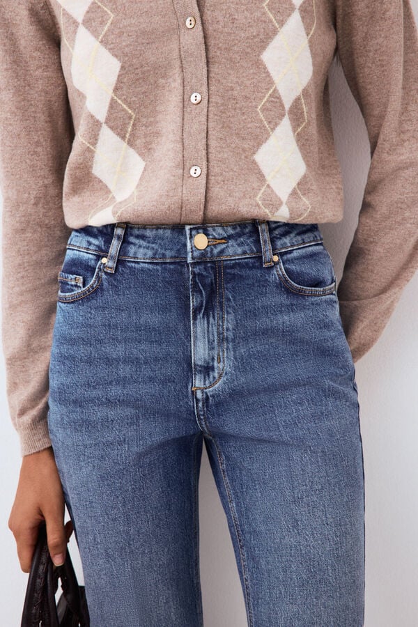 Pedro del Hierro Basic straight jeans Blue