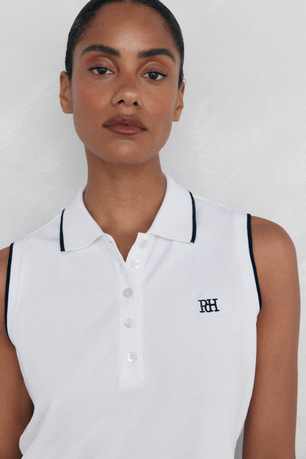 Pedro del Hierro Contrast sleeves polo White