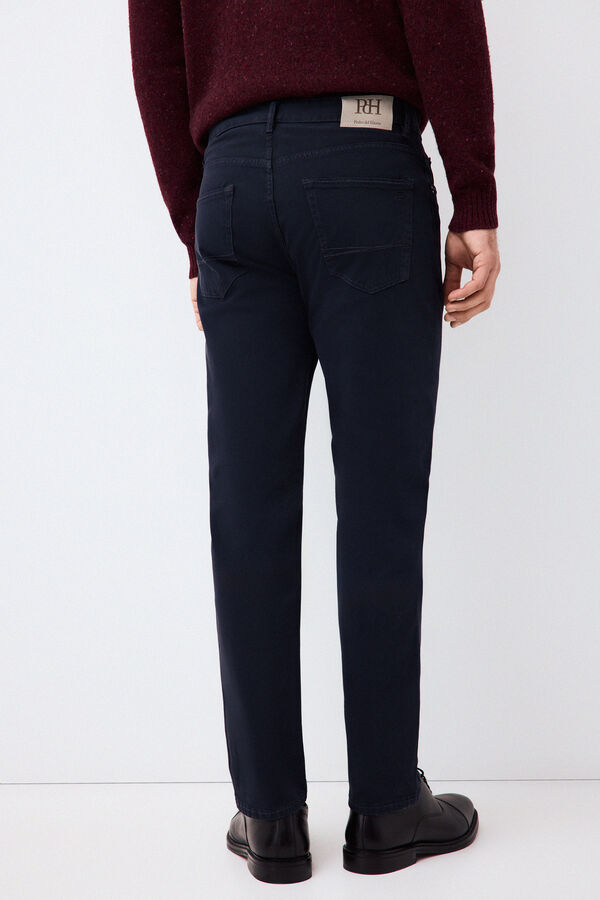 Pedro del Hierro Colour slim fit 5 pocket trousers Blue