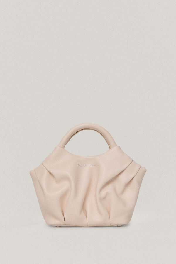Pedro del Hierro Bolso pouch pequeño de piel Beige