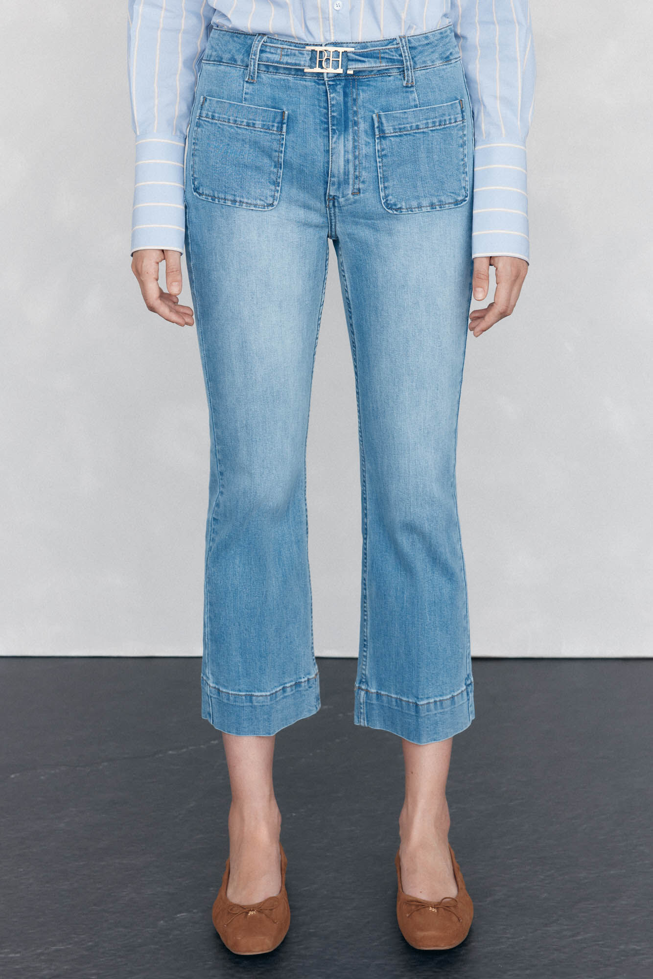 Pedro del Hierro Stovepipe cropped jeans