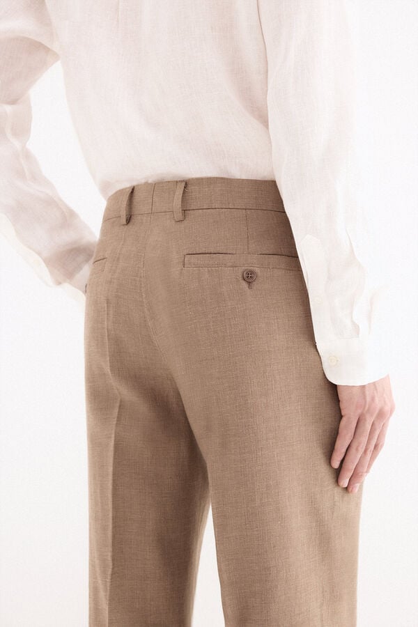 Pedro del Hierro Linen blend matching blazer Beige