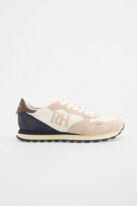 Pedro del Hierro Leather and textile sneaker