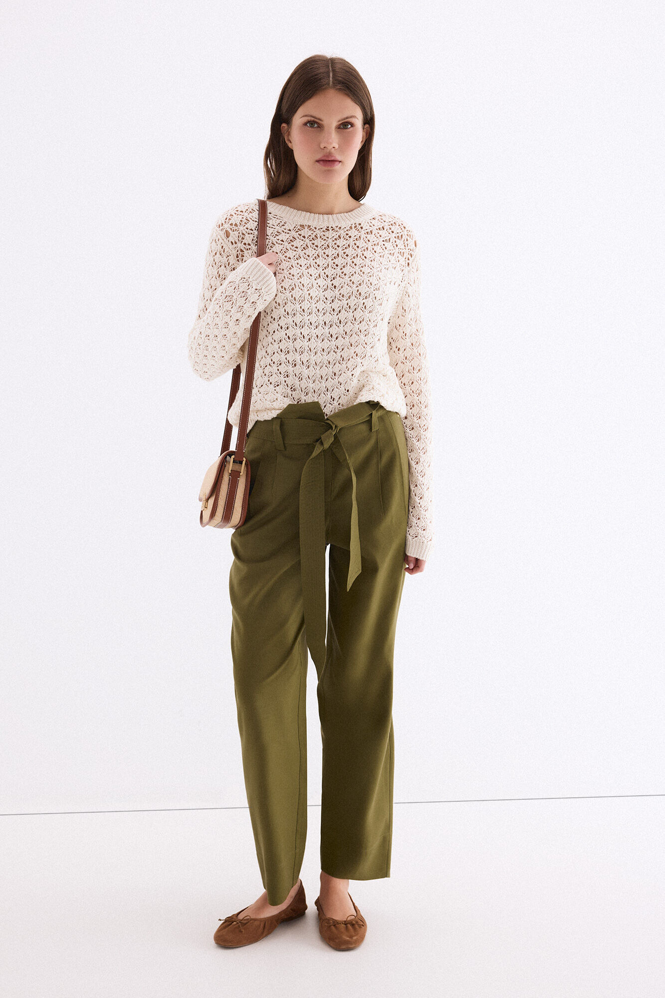 Pedro del Hierro Textured openwork knit top