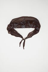 Pedro del Hierro Paisley print scarf Brown