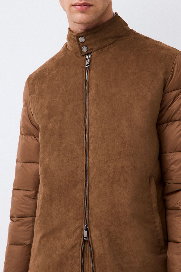 Pedro del Hierro Puffer jacket Brown