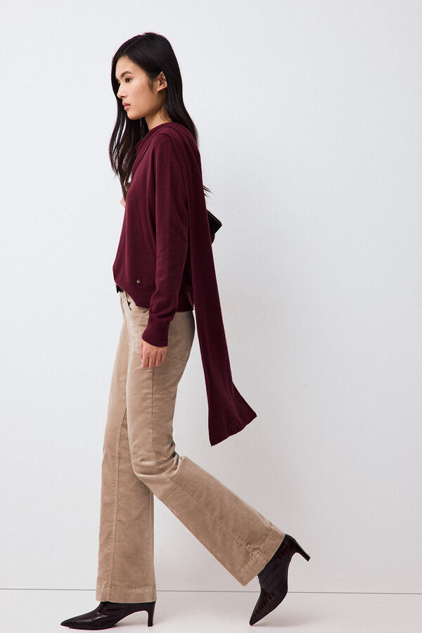 Pedro del Hierro Jumper with scarf Burgundy