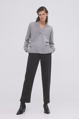 Pedro del Hierro Basic V sweater Grey