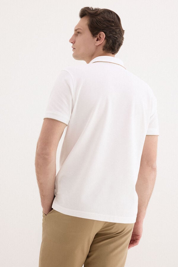 Pedro del Hierro Polo shirt with logo tips White