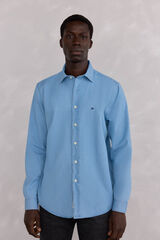 Pedro del Hierro Italian fabric denim shirt Blue