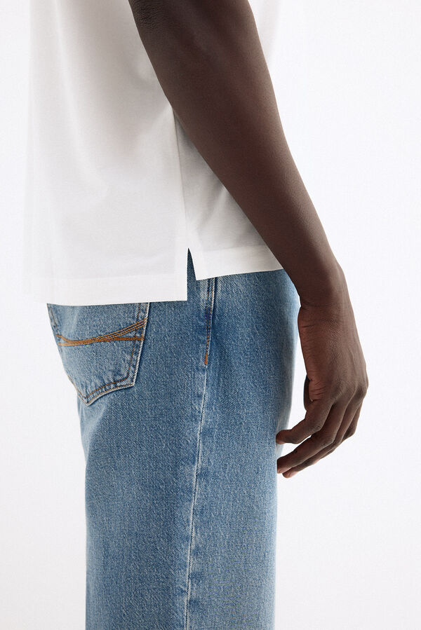 Pedro del Hierro Polo b&aacute;sico tips Blanco