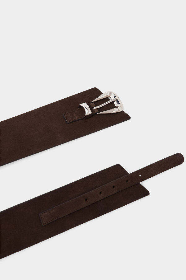 Pedro del Hierro Chocolate wide belt Brown