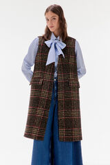 TFP by Tamara Falcó Checkered gilet Brown