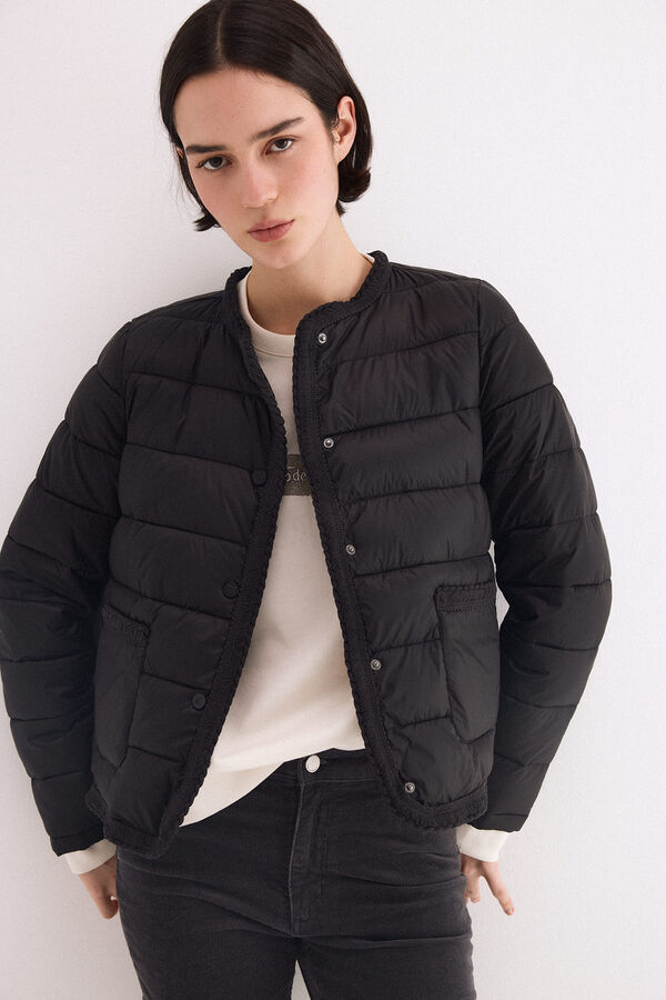 Pedro del Hierro Short puffer jacket Black