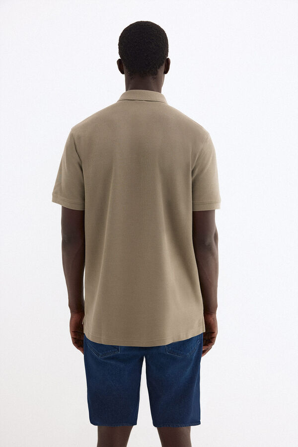 Pedro del Hierro Basic piqu&eacute; polo shirt Green