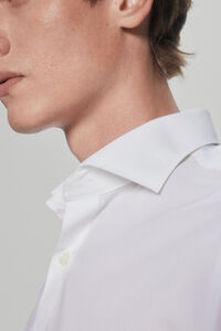 Pedro del Hierro camisa vestir popelín liso non iron + antimanchas White