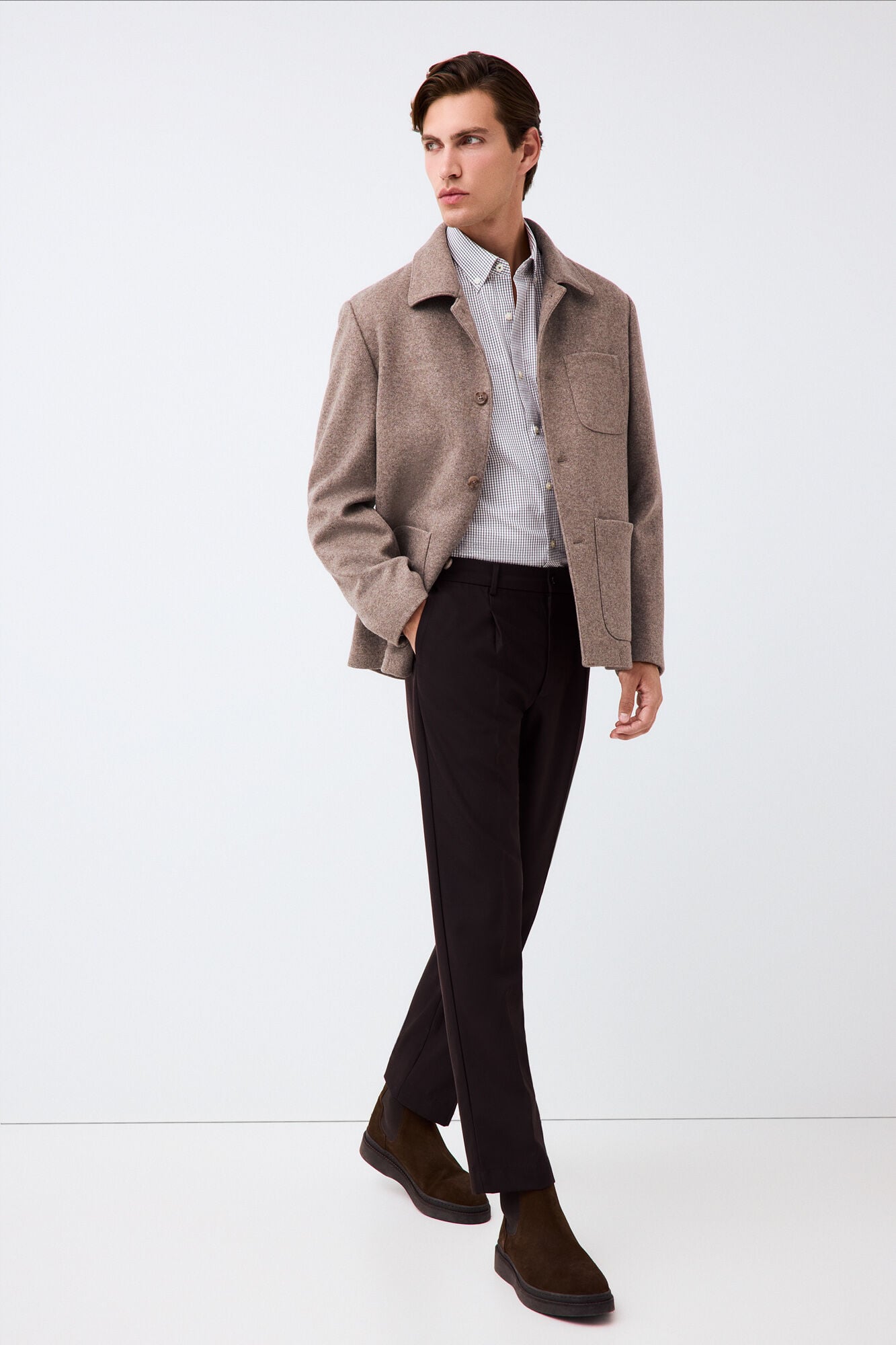 Pedro del Hierro Tapered tailored trousers