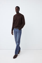 Pedro del Hierro Premium cotton silk cashmere knit jumper Brown