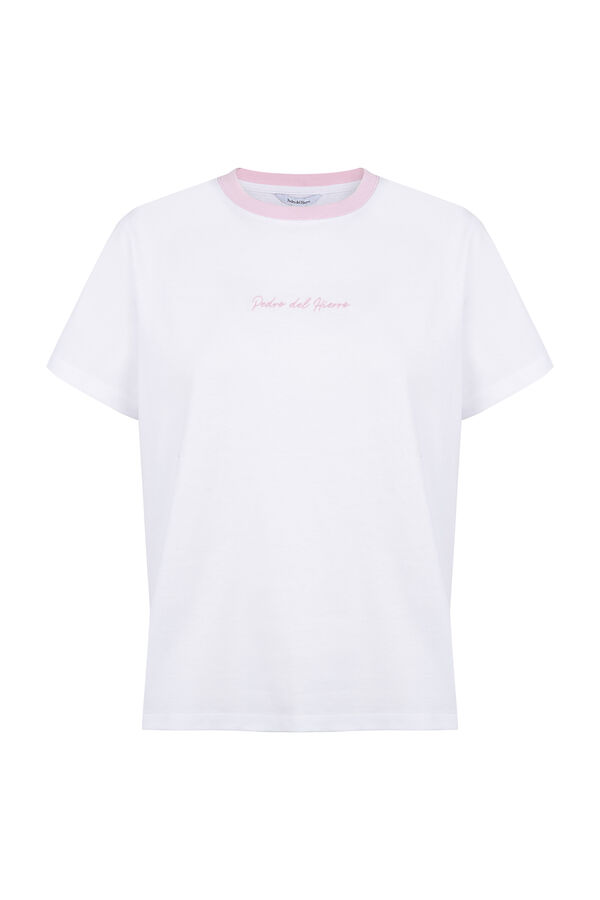 Pedro del Hierro Contrast T-shirt pedro del hierro Pink