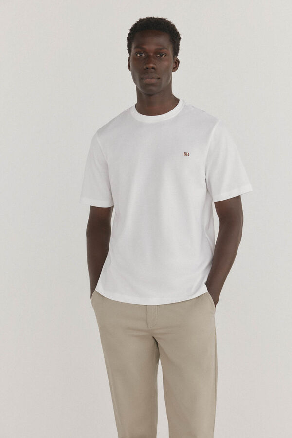 Pedro del Hierro Basic T-shirt Ecru