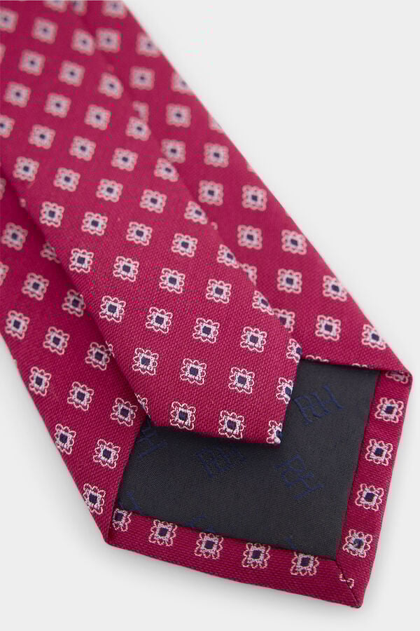 Pedro del Hierro Gravata em seda natural Rosa