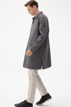 Pedro del Hierro Water resistant trench coat Grey