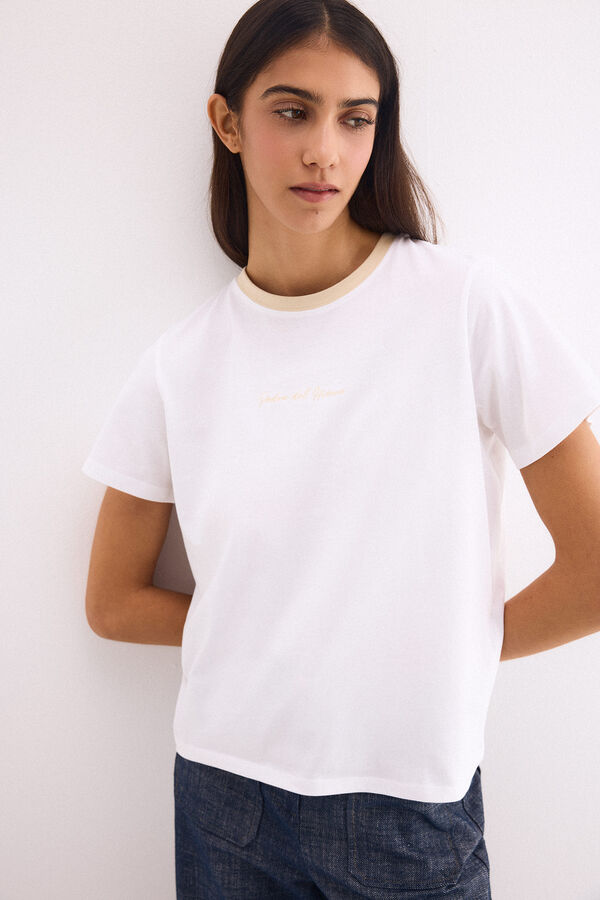 Pedro del Hierro Contrast T-shirt pedro del hierro White