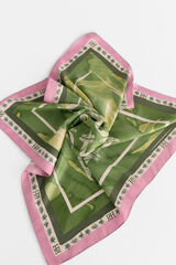 Pedro del Hierro Square printed foulard Green