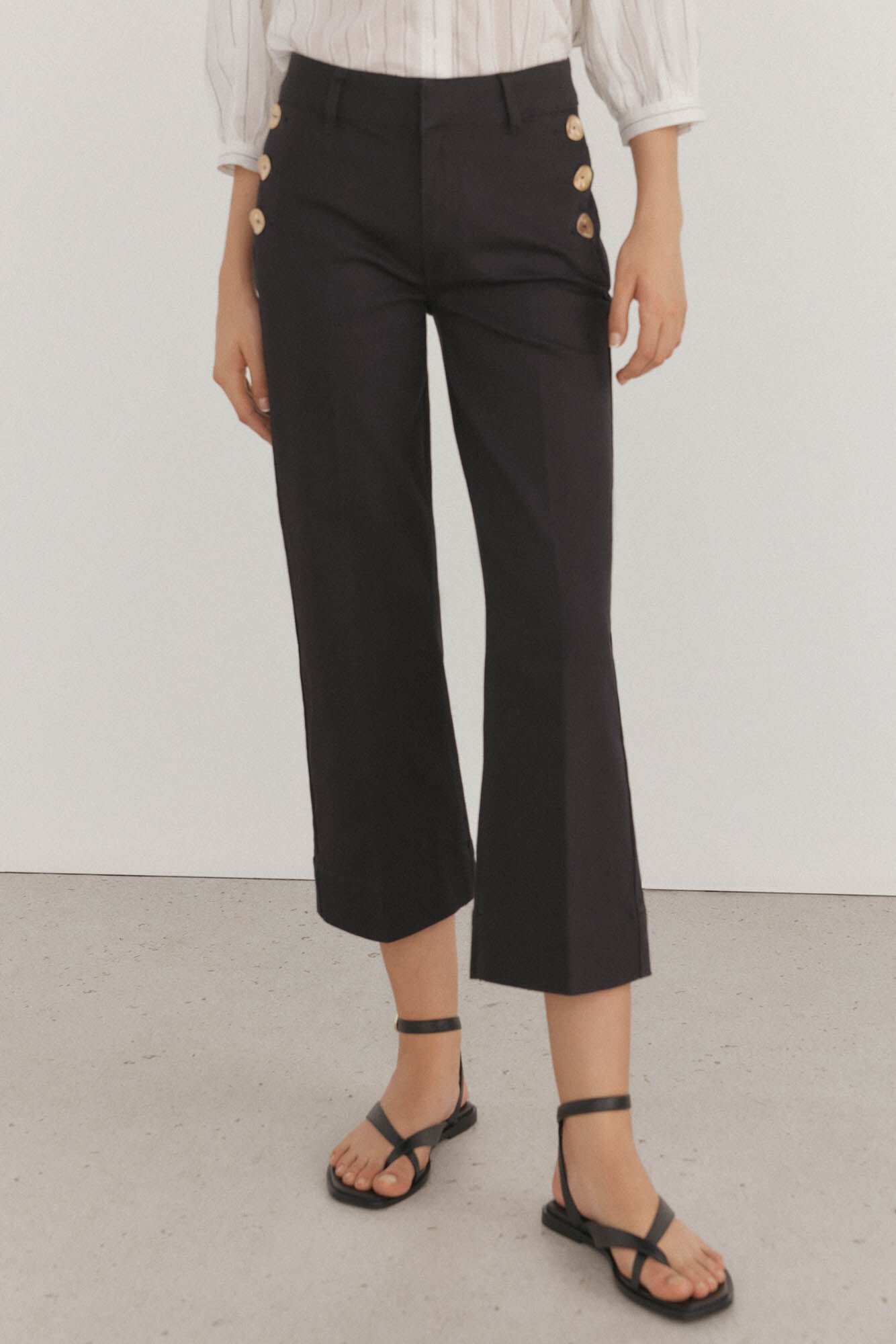 Pedro del Hierro Wide-leg cropped jeans