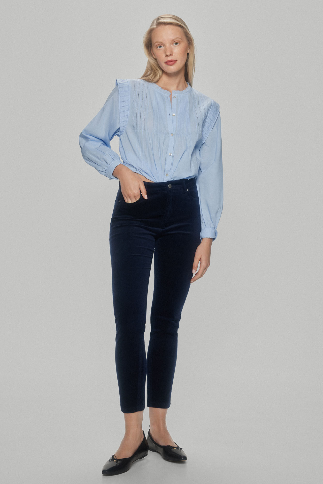 Pantal n skinny Push Up velvet