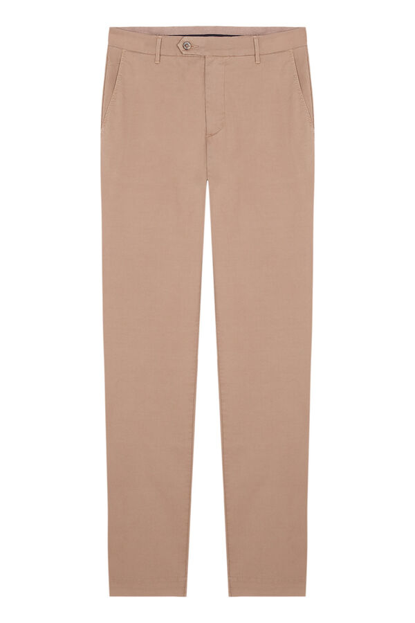 Pedro del Hierro Calças chino premium flex corte regular Beige