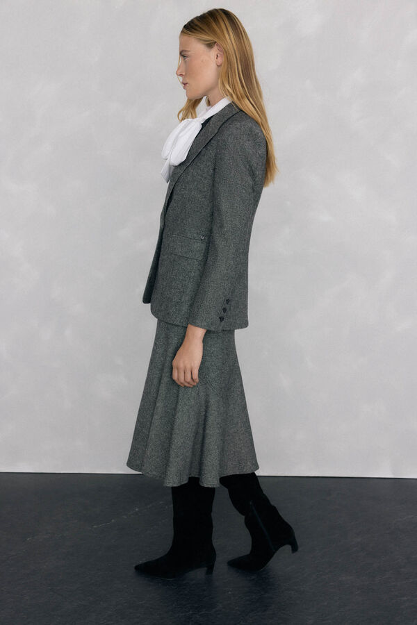 Pedro del Hierro Cheviot Blazer Grey