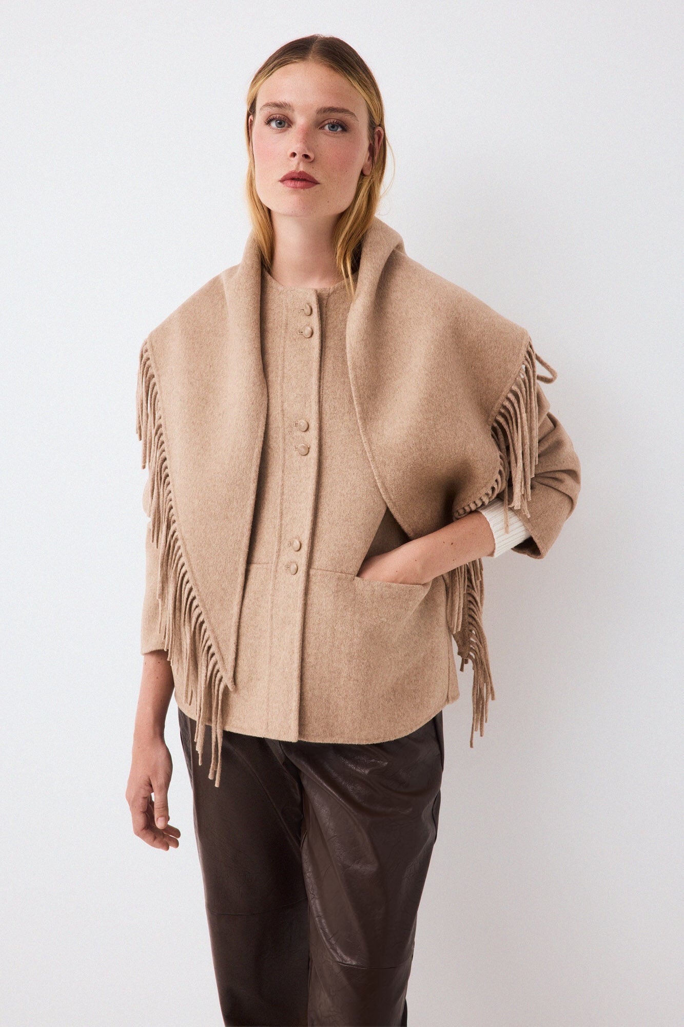 Pedro del Hierro Double-faced short coat