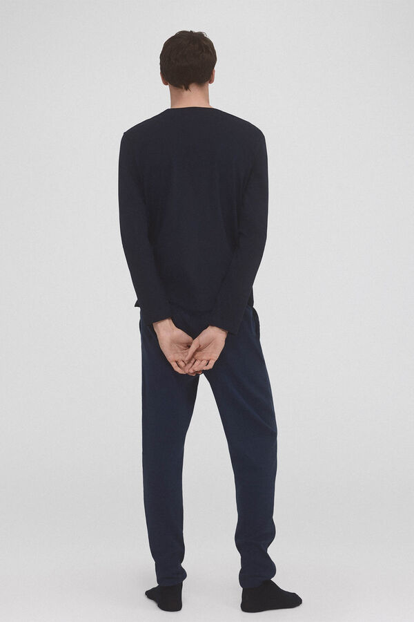 Pedro del Hierro Set de pijama punto Azul