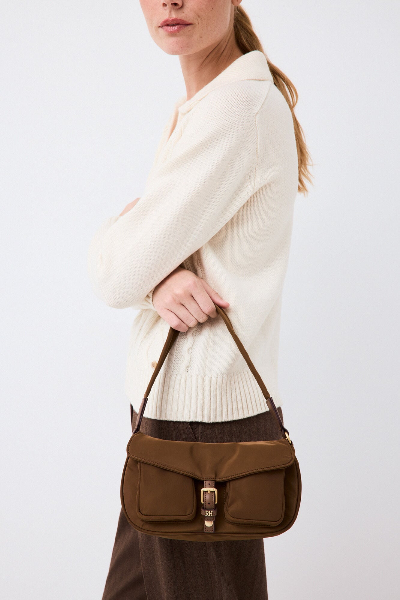 Pedro del Hierro Multy pocket nylon shopper