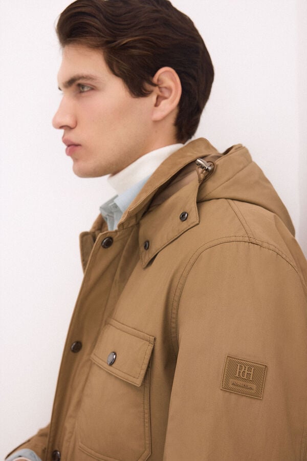 Pedro del Hierro Parka enchimento leve Beige