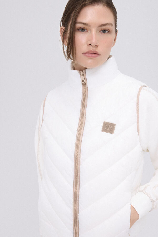 Pedro del Hierro Chaleco acolchado sin mangas golf Crudo