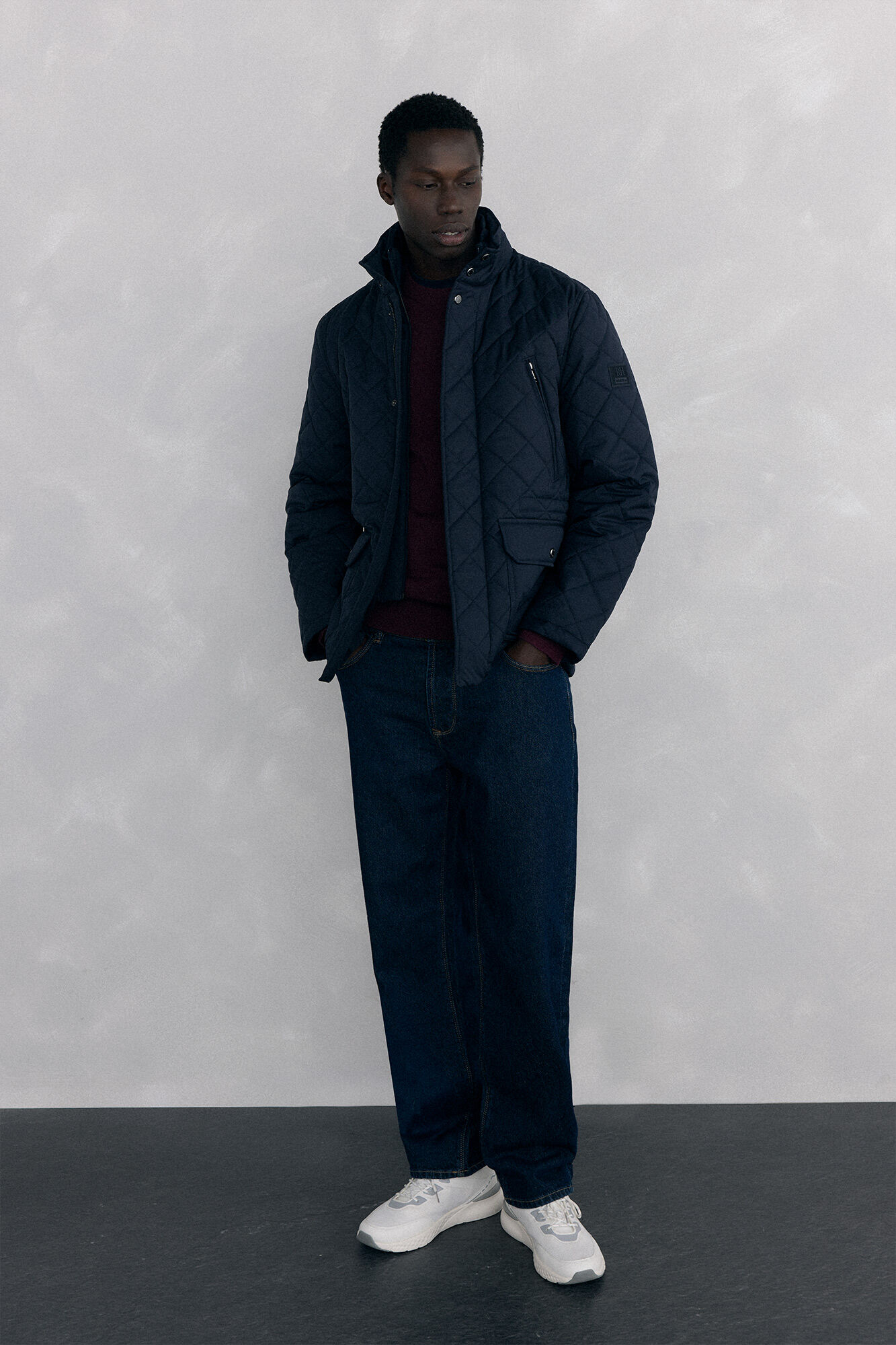 Pedro del Hierro Merino wool and cashmere crew neck sweater