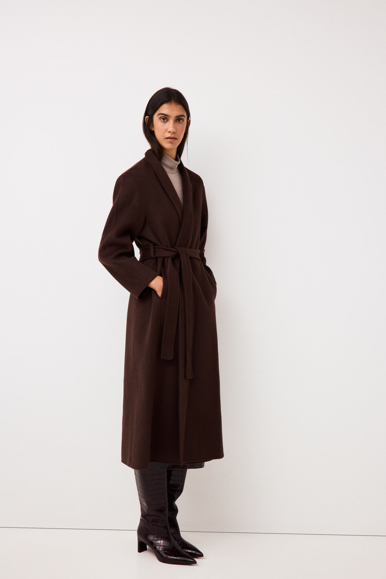 Pedro del Hierro Double-faced long coat