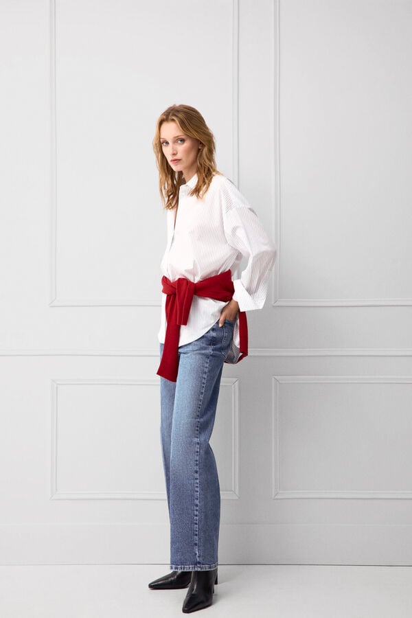 TFP by Tamara Falc&oacute; Basic openwork wool jumper Red