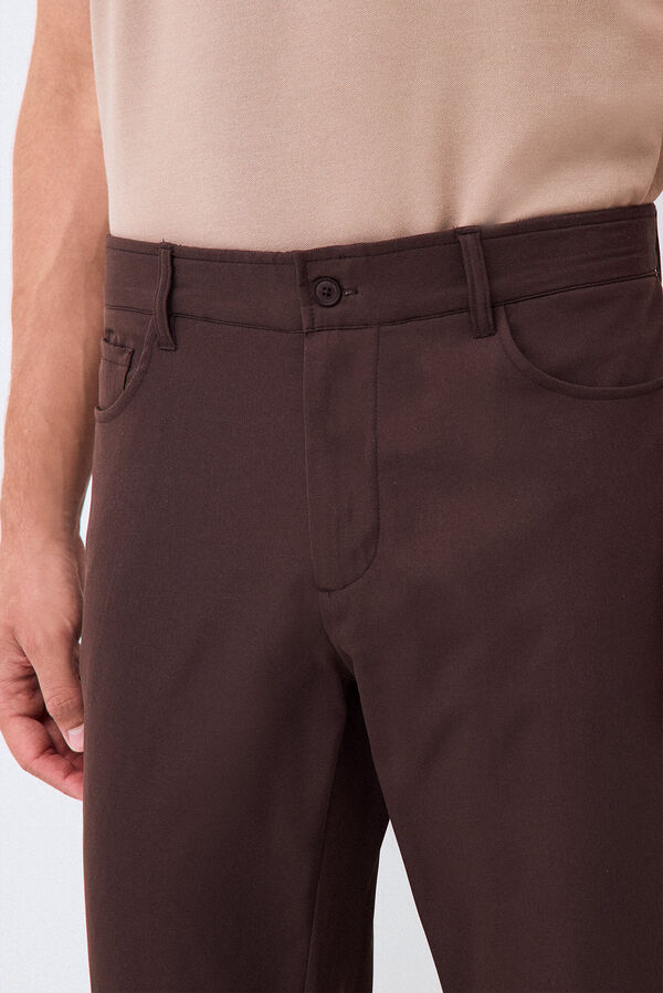 Pedro del Hierro Pantal&oacute;n Golf 5 bolsillos Marr&oacute;n