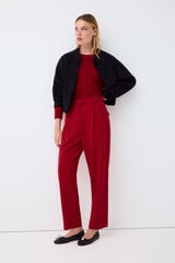 Pedro del Hierro Trousers with belt Red