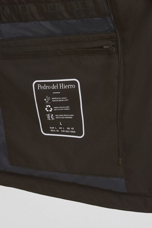 Pedro del Hierro Jacket with detachable hood Green